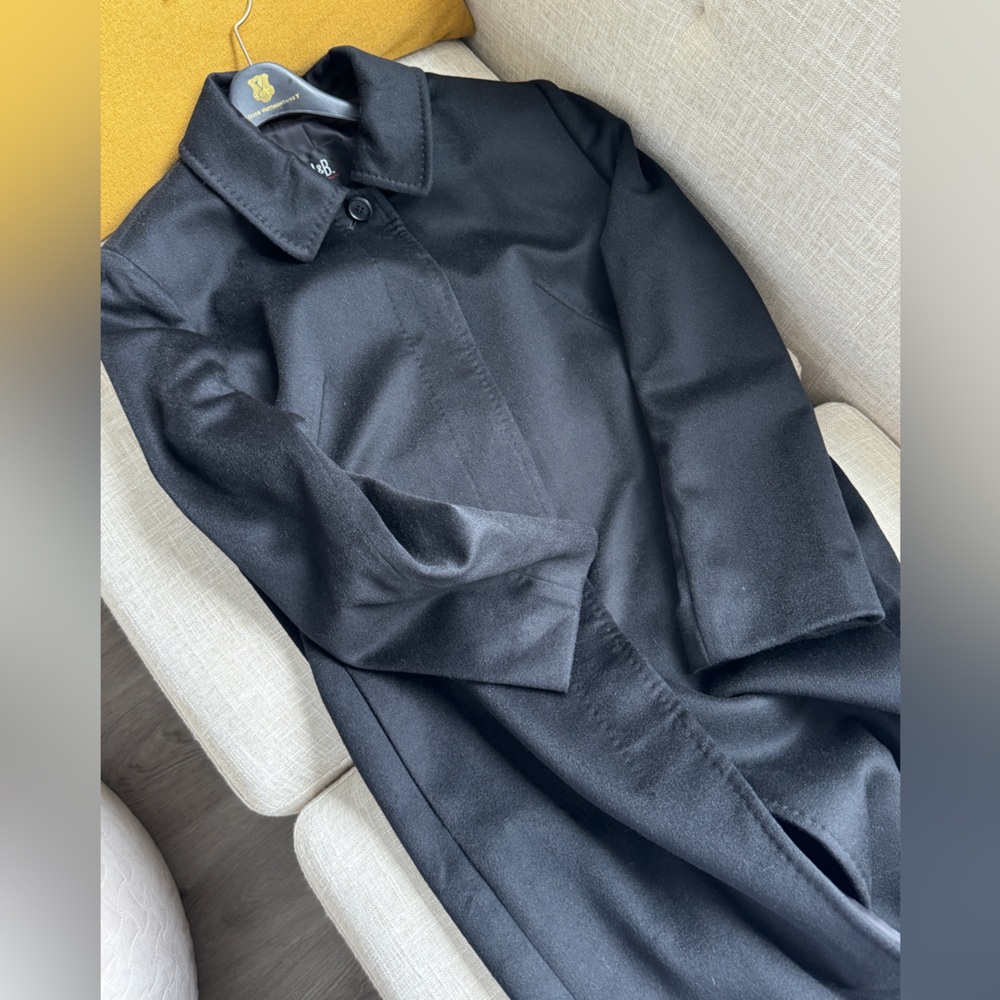 100% cashmere black coat - one size